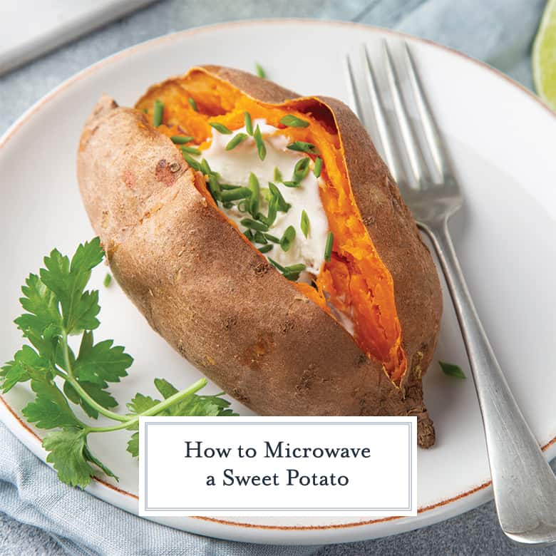 cook sweet potato in microwave