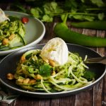 Pesto zucchini noodles with burrata; 15 min recipe - PassionSpoon recipes