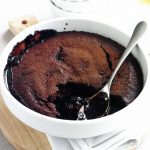 Curl up with this microwave self-saucing chocolate pudding