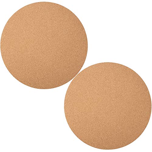 2 Packs 12 Inch Cork Coaster Round Cork Mat Soft Corkboard Mat Absor   51SVaNhjh6L. SL500  